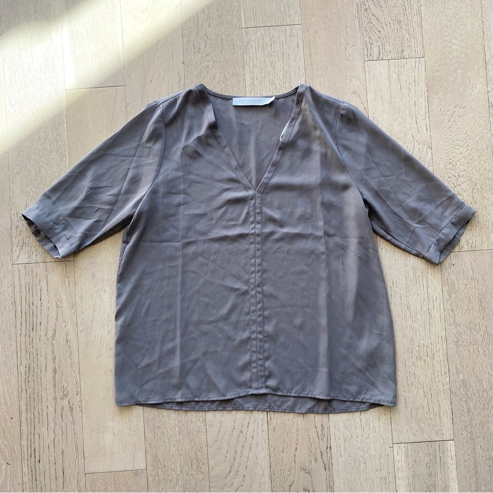 2/$15 🍍 Contemporaine (Simons) Grey Blouse